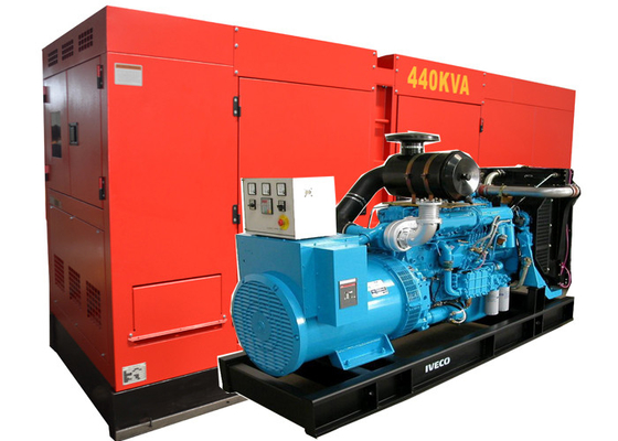50HZ / 60HZ Euro Generadores de gas portátiles con potencia máxima en espera 440kva