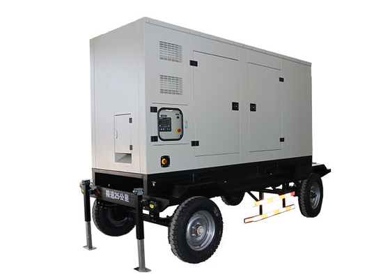 Sistema de generador diesel silencioso portátil móvil con el remolque 200KW 1500 RPM
