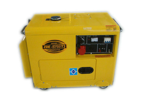Sistema de generador diesel portátil eléctrico la monofásico 220v 5kva para el hogar
