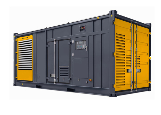 calidad  12 Cylinder Water Cooled 1200kw 1500kva Container Diesel Generator Set fábrica