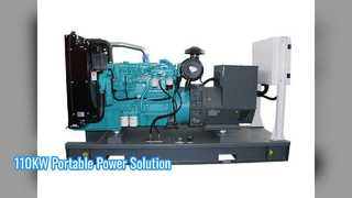 Solución de energía refrigerada por agua con generador portátil de 110 kW