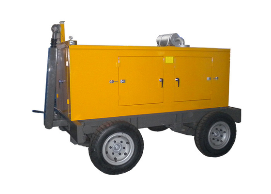 Tipo mueble diesel silencioso del remolque de los generadores 64kw 80kva Cummins con las ruedas
