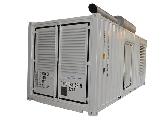 los 20Ft transportaron en contenedores la refrigeración por agua diesel del sistema de generador del envase 750Kva 600Kw