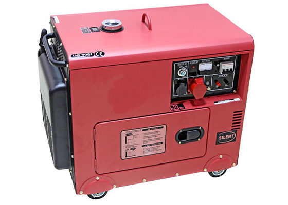 Tipo silencioso motor generador eléctrico portátil diesel del poder 5000w 5kw del pequeño de 186FAE