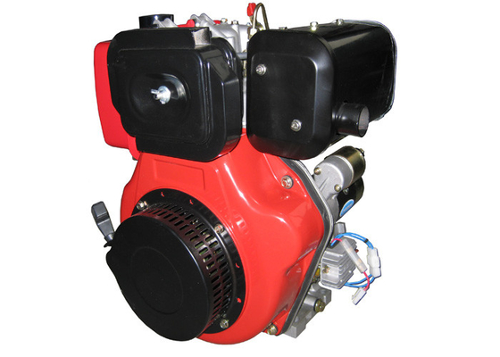 Los motores diesel del alto rendimiento del color rojo 1 aire del cilindro refrescaron comienzo eléctrico